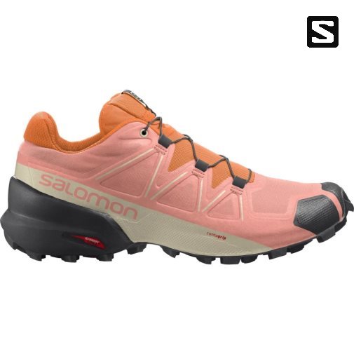 Sapatilhas Trail Running Salomon Speedcross 5 Feminino Rosa Laranja | PT D63901